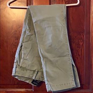 Green Slim Fit Pants